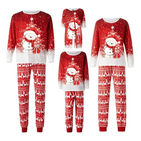 

Christmas Family Pajamas Holiday Christma Pajama Family Matching Pjs Set Sleepwear Elk Xmas Jammies
