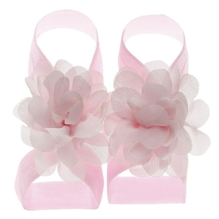 

BTJX 22 Pairs Solid Chiffon Flower Barefoot Sandals Feet Accessories For Baby Girls Newborns Infants Toddlers Kids