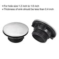 thumbnail image 3 of Uxcell Faucet Hole Covers 304 Stainless Steel, Plastic 1.8" x 0.94" for 1.2"-1.6" Hole Silver, 3 of 3