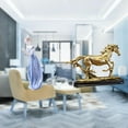 thumbnail image 2 of Estatua Decorativa Figura de Chica Escultura Miniatura Caballo Ornamento de Resina Adecuada para Despacho Dormitorio Entrada Oficina Regalo Decoración, 2 of 8