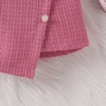 thumbnail image 5 of Gibobby Conjunto de 2 piezas de ropa para bebé y niño Niñas pequeña, camisa de manga larga con volantes, falda asimétrica y falda plisada(Rosa caliente, 1-2 Años), 5 of 5