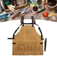thumbnail image 2 of Waterproof Apron, Waxed Apron Thickened Waterproof Oil-Proof Tools Apron for Garden Workshop, 2 of 8