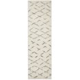 thumbnail image 2 of SAFAVIEH Casablanca Arturas Geometric Shag Runner Rug, Ivory/Grey, 2'3" x 8', 2 of 6