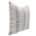 thumbnail image 2 of Fabdivine Block Print Throw Pillow Cover, 20x20 Inch Duck Canvas Decorative Cushion Cover, Floral Print Boho Design Gray Pillow Cover for Sofa and Couch, 2 of 5