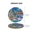 thumbnail image 5 of Xecao Christmas Tree for MDF Cork Coaster 4 Pcs,Drink Coasters,Suit for House Warming Gifts New Home ,Coffee Table Decor-Round Shape, 5 of 7