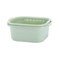 thumbnail image 2 of Openpig Mixed Greens Vegetable Colander Basket Double Layer Fruit Sinks Strainer Kitchen Washing Basket Salad Draining Soaking Bowl Detachable Strainer Basket Spaghetti Noodles Pasta, 2 of 6