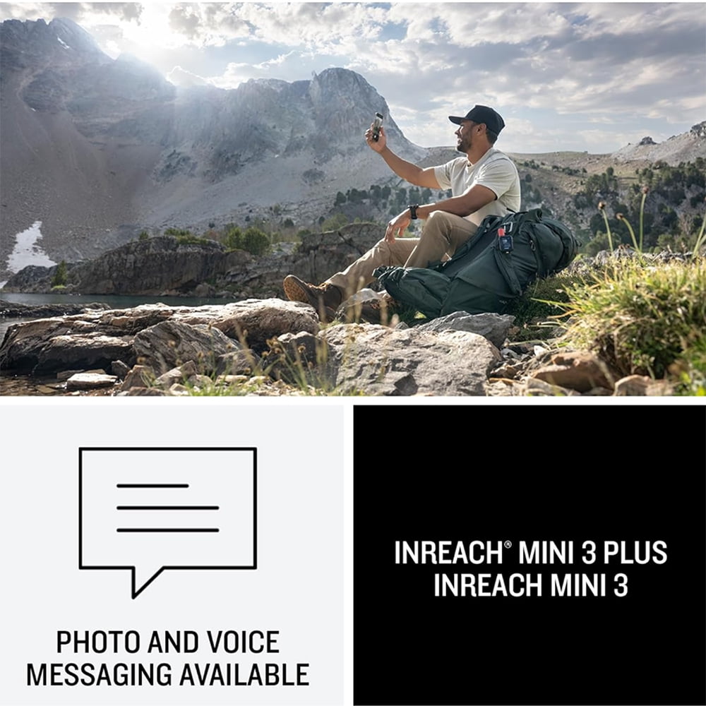 Garmin inReach Mini 3 Plus, Rugged Global Satellite Communicator with Touchscreen 010-03387-10 Bundle with Deco Essentials 2-Pack Emergency Paracord Bracelet and Wearable Front & Rear Safety Light