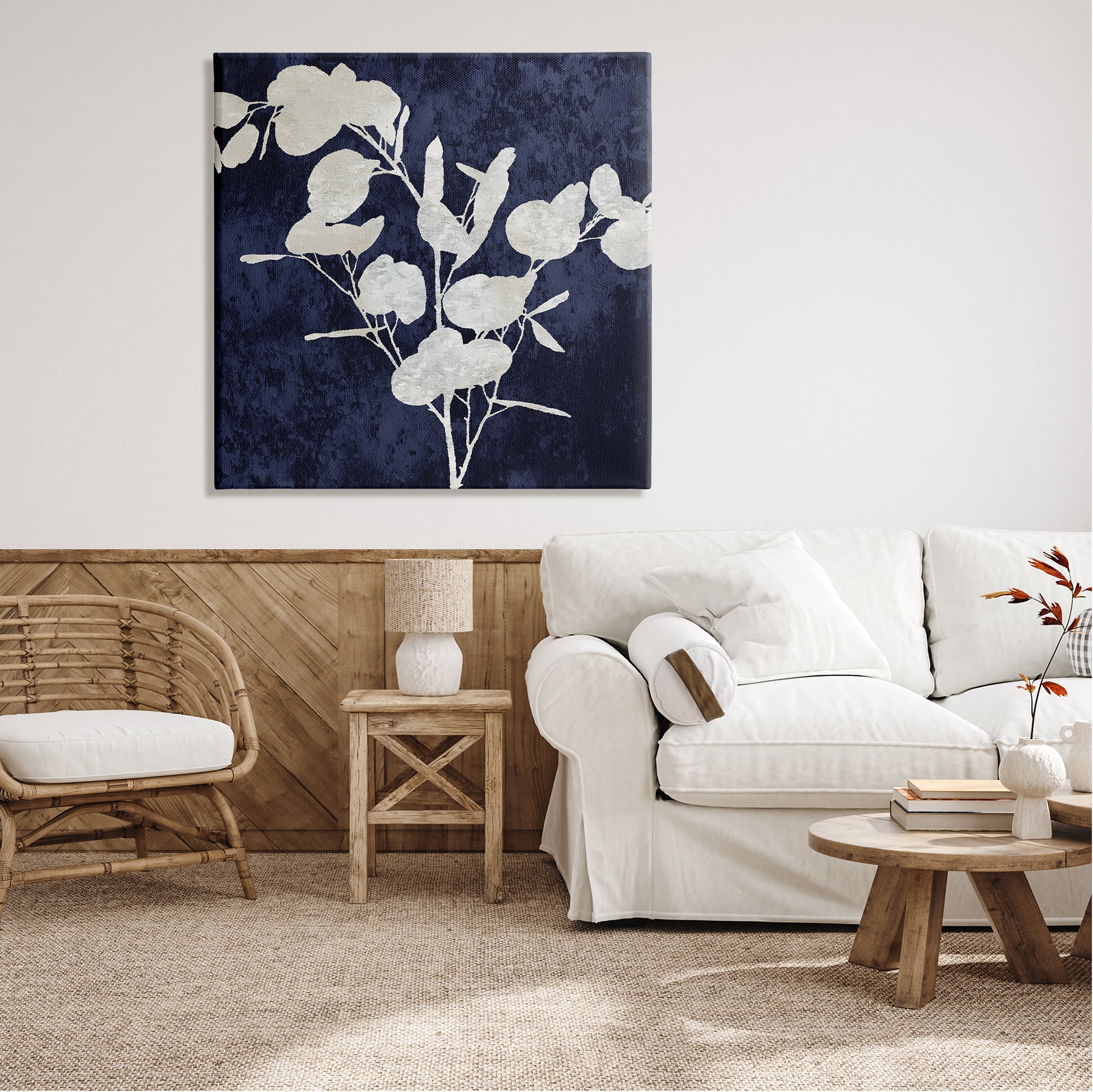 Stupell Industries Abstract Plant Leaves Modern Botanical Shapes Graphic Art Gallery Wrapped Canvas Print Wall Art, Design by Danielle Carson