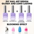 thumbnail image 3 of Set de esmaltes de uñas en gel GELLEN Clear Base Top Coat & Blooming Gel, 3 of 9