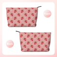 thumbnail image 2 of Picia Strawberries Printed Cosmetic Bags for Women Makeup Bag Large Capacity Purse Travel Toiletry Zipper Storage Pouch Make up Brushes Organizer for Gifts, 2 of 6