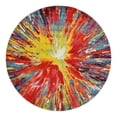 thumbnail image 3 of Unique Loom Lyon Collection Area Rug - Ruby (8' Round Multi/Blue), 3 of 7