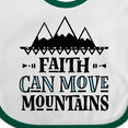 thumbnail image 4 of Inktastic Faith Can Move Mountains Girls Baby Bib, 4 of 4