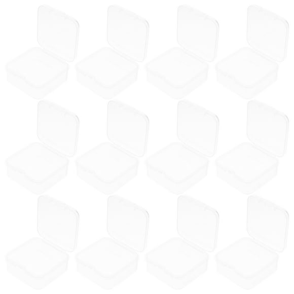 Phenofice 20ensemble Boîte de Rangement Transparente pour Perles Rangement Multifonctionnel pour Petits Objets Organisateur pour Maison Bureau Magasins