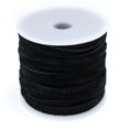 thumbnail image 4 of The Bead Chest 4.0mm Black Flat Suede Leather Cord (75ft), 4 of 4