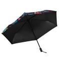 thumbnail image 5 of Compact Sun Umbrella Windproof Travel Umbrellas for Rain Strong Portable UV Protection Neon Game Controllers, 5 of 8