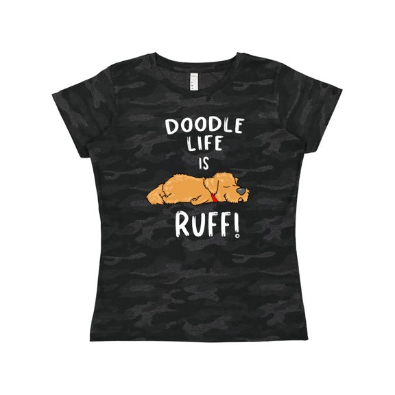 Inktastic Doodle Life is Ruff Golden Doodle Women's T-Shirt