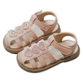 thumbnail image 3 of Kids Sandals Closed Toe Party Dress Flats Sandals Kids Beach Sandals Size 1-7 Years, 3 of 7