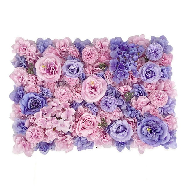 Panel de flores artificiales, telón de fondo de rosas, fondo romántico DIY, Panel Floral para escenario de casa de boda, decoración de pared al aire l Estilo B
