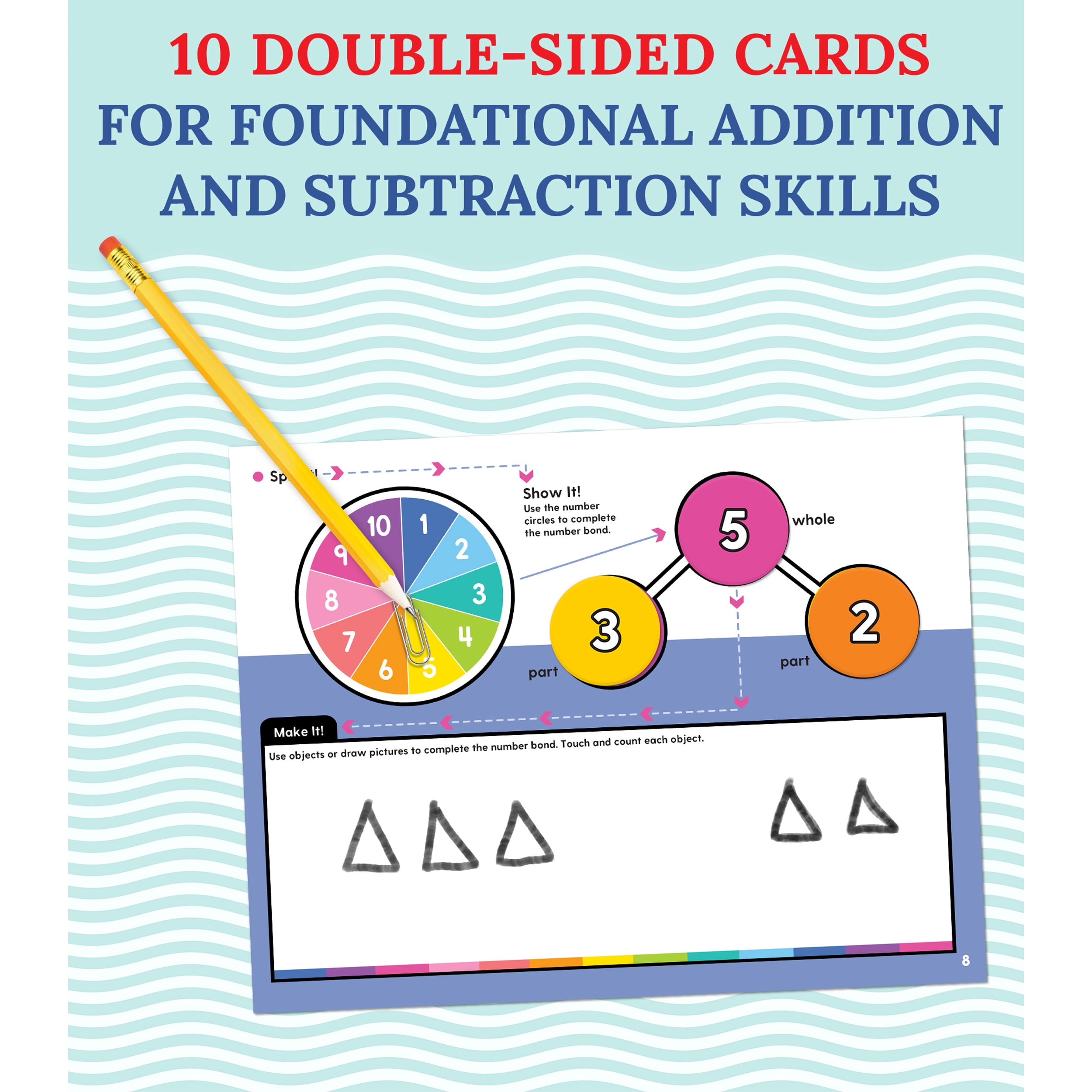 Carson Dellosa Edu-Clings Silicone Center: Number Bonds Math Manipulative (21 pieces) Grade K-1