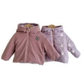 thumbnail image 3 of Esaierr Kids Boys Girls Winter Warm Hooded Puffer Coats Baby Lightweight Double-Sided Wear down Jacket Toddler Thickening Snowsuit Puffer Jacket Coats Outerwear for 1-8 Years Old, 3 of 9