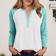 thumbnail image 2 of Godom Blouses for Women Fall Long Sleeves V Neck Tops Casual Knit Tunic Loose Fit T Shirt, 2 of 7