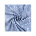 thumbnail image 4 of INSPIRE CHIC Women's Floral Printed Cotton Linen Scarves, Flowers Lace Trim Square Headscarf Neckerchief 60x60cm Flower-Blue, 4 of 6