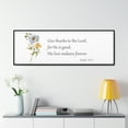 thumbnail image 5 of Scripture Sign, Bible Verse Sign, Give thanks to the Lord, Psalm 107:1, 5 of 5