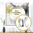 thumbnail image 3 of Designart "Bold Black and Yellow Splash" Fractals Square Mirror For Wall Decor - Large Black Square Mirror Printed Wall Decor - Transitional Square Living Room Mirror, 3 of 5