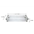 thumbnail image 3 of Elementi Outdoor Granville Fire Pit Table Tempered Glass Rectangle 43 x 13 x 7 inches Heavy Duty Firepit Accessory Wind Screen, Clear, 3 of 3