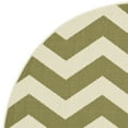 thumbnail image 3 of SAFAVIEH Courtyard Ayden Chevron Indoor/Outdoor Area Rug, 5'3" x 5'3" Round, Green/Beige, 3 of 5