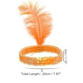 thumbnail image 4 of Unique Bargains Elegant Feathers Faux Diamond Headbands Orange, 4 of 6