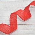 thumbnail image 3 of Morex Ribbon, Wired Burlap Ribbon, 1-1/2 in x 10 yd, Rose Red, 3 of 8