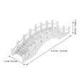 thumbnail image 2 of WHAMVOX Miniature Arch Bridge Figurines for Micro Landscape Plastic Garden Decoration Bridge Vintage Chinese Style Bridegs Model for Dollhouse Aquarium Fairy Garden and Terrarium Accessories, 2 of 8