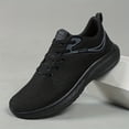 thumbnail image 2 of New+Men'S Low-Top Breathable Mesh Sneakers - Lightweight, Non-Slip, Durable Running Shoes Sporty Wear, Black, Sneakers,  with Cushioned MD Sole for All-Season Casual & Allseason Footwear, Modern Snea, 2 of 9