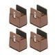 thumbnail image 1 of Elevadores de muebles de cama perfecl de 4 piezas con abrazadera de tornillo Marrón 10-37 mm, 1 of 8
