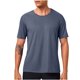 thumbnail image 5 of Ceisia Men's Slim Fit Short Sleeve Crew Neck Athletic T-shirt Quick Dry Solid Color Workout Top Gray XXXL Gifts, 5 of 6