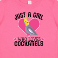 thumbnail image 4 of Inktastic Cockatiel Just A Girl Who Loves Girls Baby T-Shirt, 4 of 5