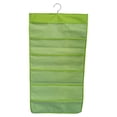 thumbnail image 1 of Organizador de armario colgante Bolsillos de malla de 2 lados Bolsa de almacenamiento para guardarropa Bolsa para ropa interior Calcetines de sujetador, Rejilla 30, Verde Scienceny HA003837-14, 1 of 6