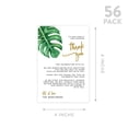 thumbnail image 5 of Koyal Wholesale Tropical Monstera Leaf Wedding Thank You Place Setting Cards for Table Reception, Dinner Plates, 56-Pack, 5 of 5
