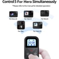 thumbnail image 2 of RV Mando a distancia Bluetooth inalámbrico inteligente para GoPro Hero 11/10/9/8/Max, mando a distancia resistente al agua para GoPro Hero 11/10/19/8/Max, negro con pantalla LED, puerto de carga magnético y correa para muñeca Rojo Verde, 2 of 5