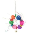 thumbnail image 4 of WHAMVOX Bird Hanging Chew Toy 1 Set for Parrots Cage Accessories Wooden Blocks on a String Multi Colored, 4 of 8