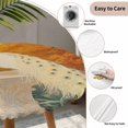 thumbnail image 3 of White Peacock Elegant Round Tablecloth for 55-60 Inch Tables,Fitted Table Cover with Elastic Edge,Vintage Garden Floral Botanical Waterproof Outdoor Table Cloth Protector for Patio Garden Dinner, 3 of 9