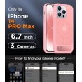 thumbnail image 2 of Funda con Soporte Magnético invisible, Delgada Mate, para iPhone 14 Pro Max, Rosa, 2 of 7