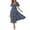 Blue #115, variant on WULMLEO Women's 2025 Fashion V Neck Midi Dress with Pockets Maternity Clothes Nursing Dresses Blue XL