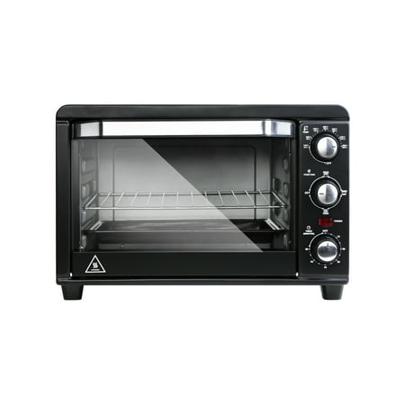 

Oven Multi-function Stainless Steel Finish with Timer - Toast - Bake Settings 1200 Watts of Power Includes Baking Pan and Rack