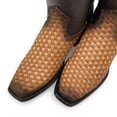 thumbnail image 3 of The Western Shops Men’s Leather Midcalf Petatillo Western Boot, Dubai Square Toe With Full Side Zipper, 3 of 5