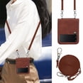 thumbnail image 2 of Dteck for Samsung Galaxy Z Flip 4 5G Case, Crossbody Phone Case Cover with Detachable Lanyard, PU Leather Cover for Samsung Flip 4 2022, Brown, 2 of 5