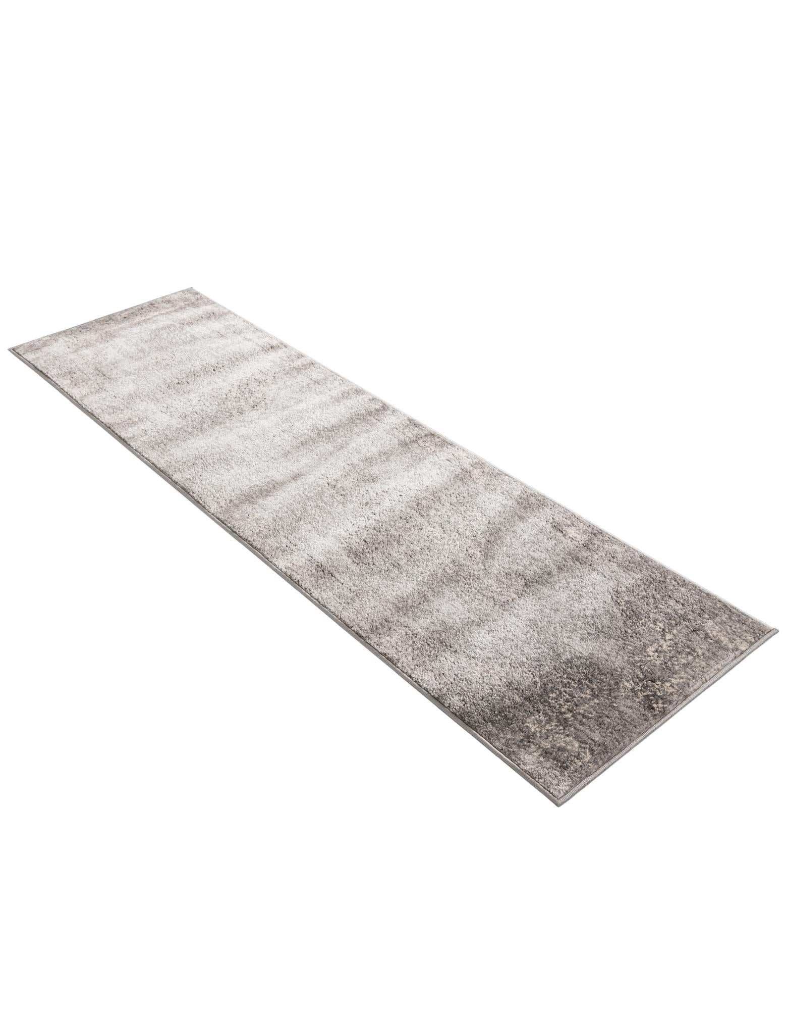 Unique Loom Portland Collection Area Rug - Woodburn (2' 7" x 13' 1" Runner Gray/Ivory)