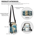 thumbnail image 5 of HELLHERO Skeleton with Rose and Raven Crossbody Sling Bag Unique Gift, Double Deck for Daily Use, Outdoor Travel Daily Use, 5 of 6