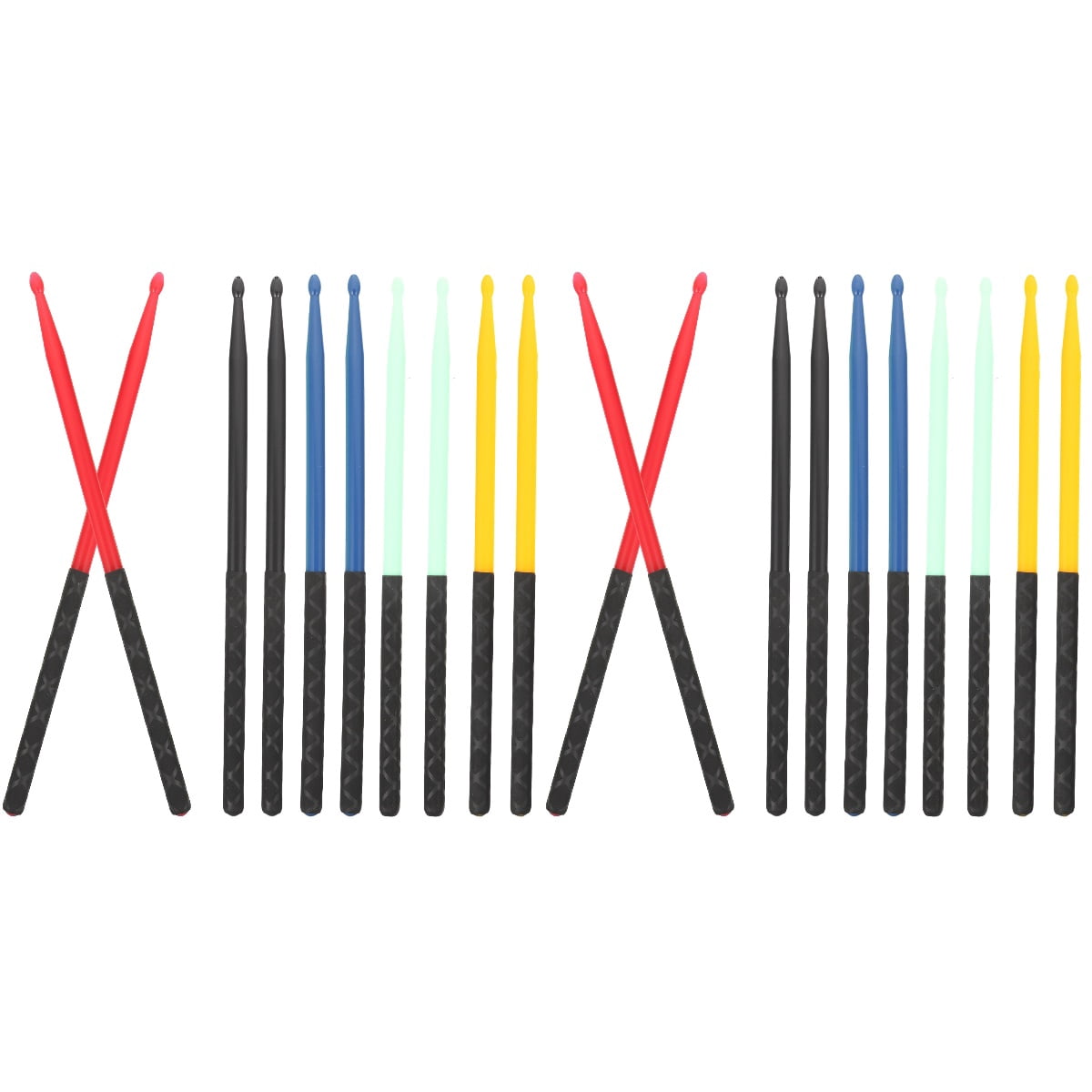WORGEOUS 10 Pairs  Drumsticks Non-Slip Drum Sticks Standard 5A Drum Sticks for Kids Students Adults
